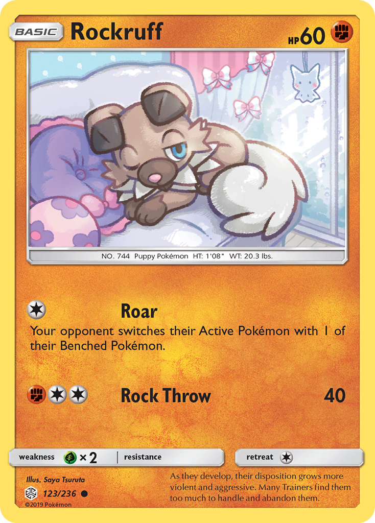 Rockruff (123/236) [Sun & Moon: Cosmic Eclipse] | Arkham Games and Comics