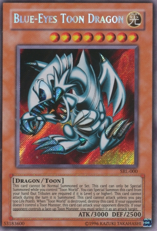 Blue-Eyes Toon Dragon [SRL-000] Secret Rare | Arkham Games and Comics