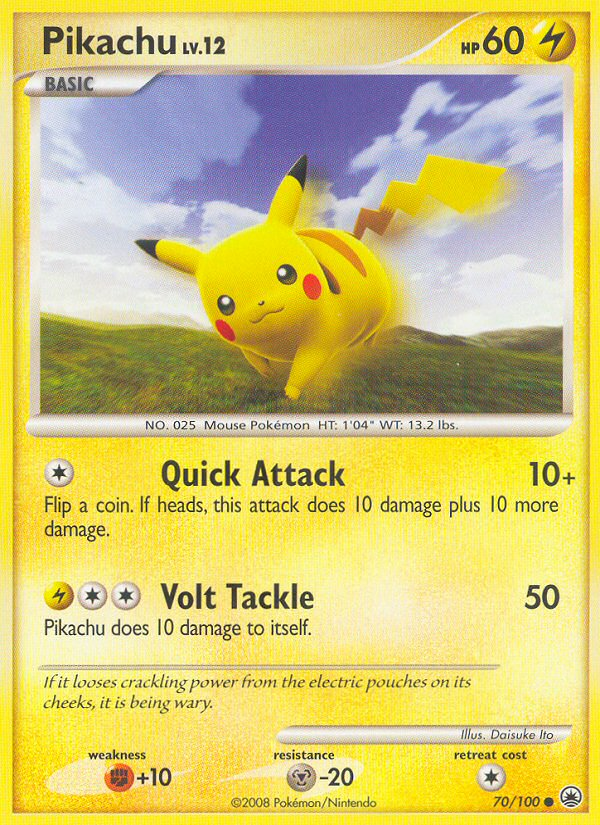 Pikachu (70/100) [Diamond & Pearl: Majestic Dawn] | Arkham Games and Comics