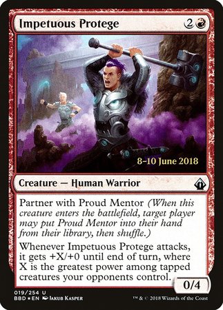 Impetuous Protege [Battlebond Promos] | Arkham Games and Comics