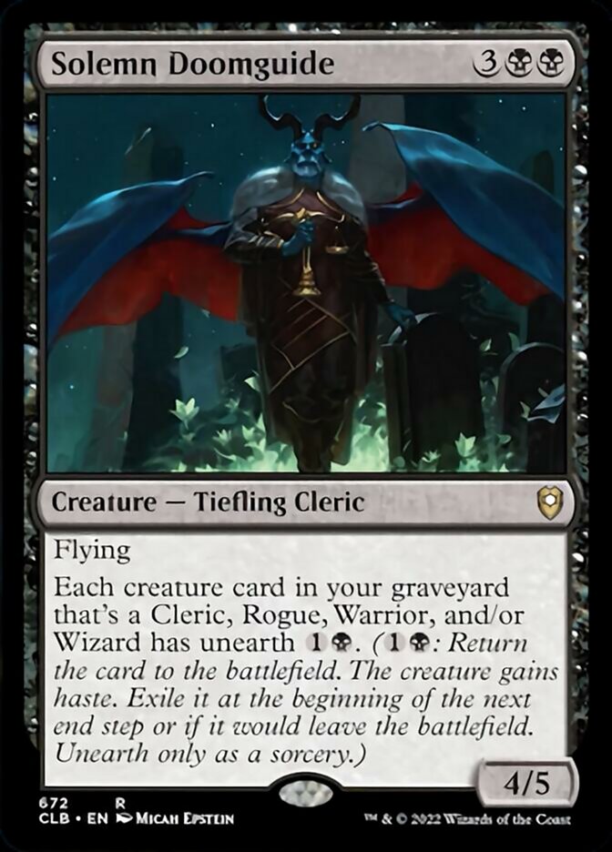 Solemn Doomguide [Commander Legends: Battle for Baldur's Gate] | Arkham Games and Comics