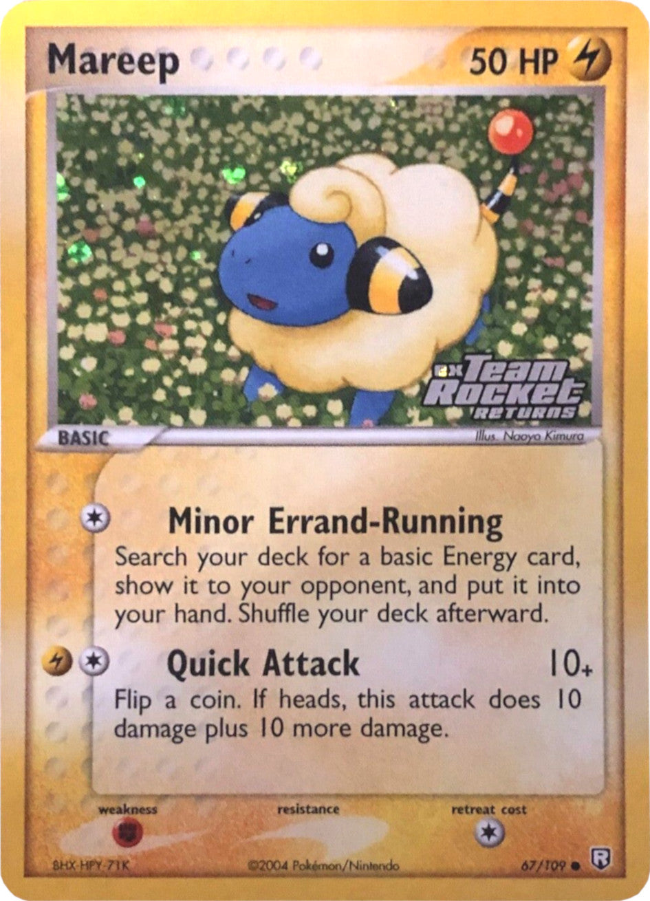 Mareep (67/109) (Stamped) [EX: Team Rocket Returns] | Arkham Games and Comics