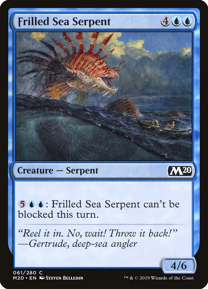 Frilled Sea Serpent [Core Set 2020] | Arkham Games and Comics