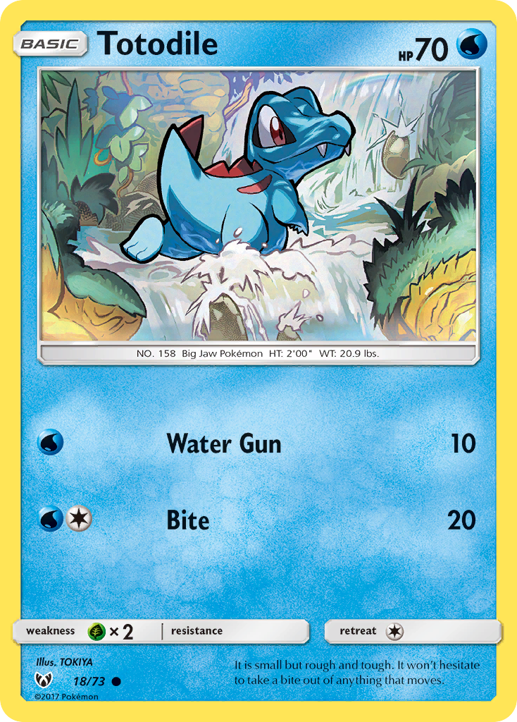 Totodile (18/73) [Sun & Moon: Shining Legends] | Arkham Games and Comics