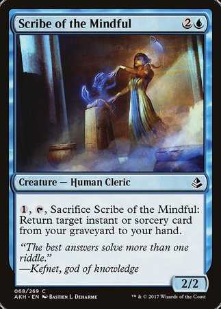 Scribe of the Mindful [Amonkhet] | Arkham Games and Comics