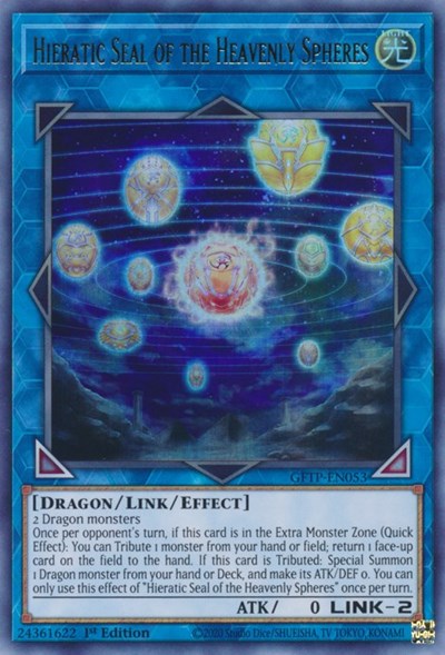 Hieratic Seal of the Heavenly Spheres [GFTP-EN053] Ultra Rare | Arkham Games and Comics