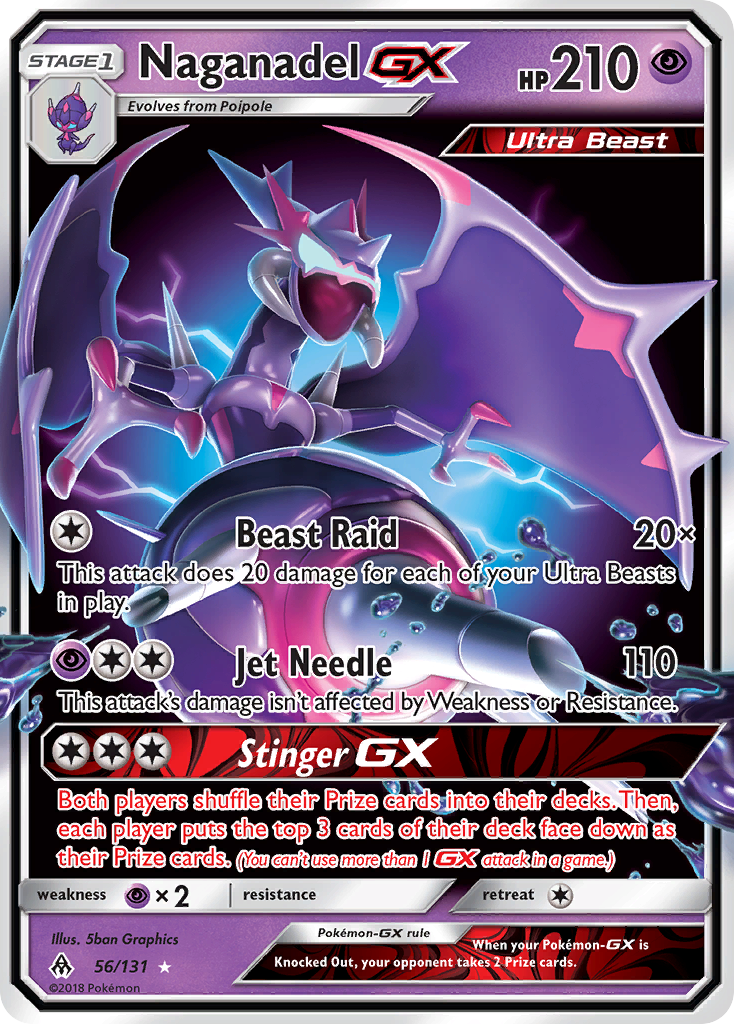 Naganadel GX (56/131) [Sun & Moon: Forbidden Light] | Arkham Games and Comics