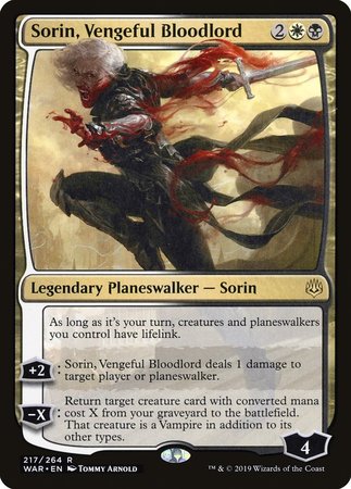Sorin, Vengeful Bloodlord [War of the Spark] | Arkham Games and Comics
