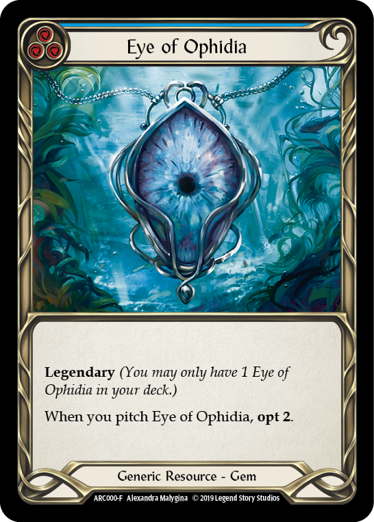 Eye of Ophidia [ARC000-F] (Arcane Rising)  1st Edition Cold Foil | Arkham Games and Comics