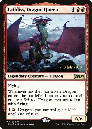 Lathliss, Dragon Queen [Core Set 2019 Promos] | Arkham Games and Comics