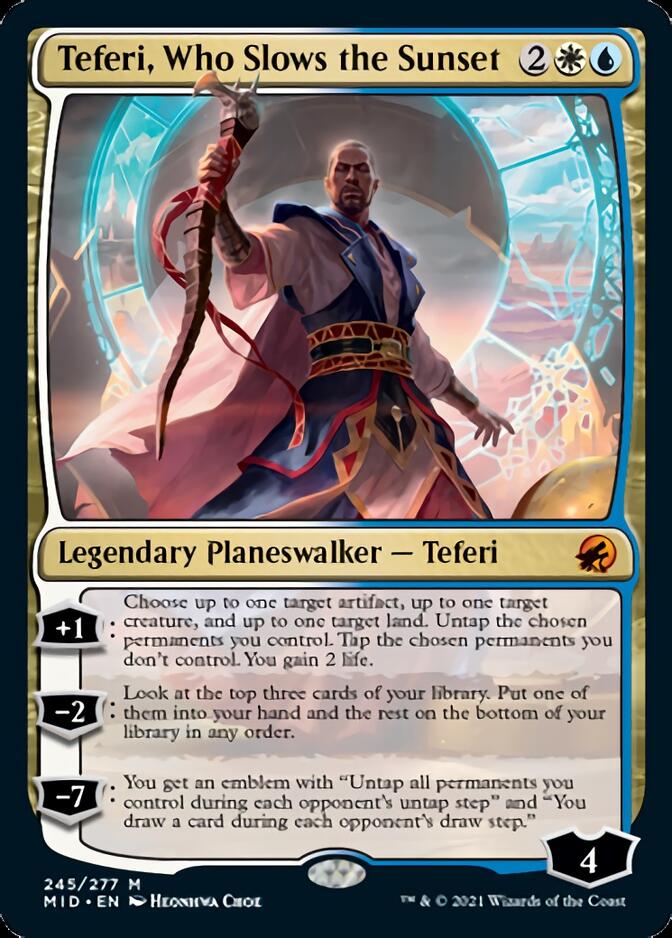 Teferi, Who Slows the Sunset [Innistrad: Midnight Hunt] | Arkham Games and Comics