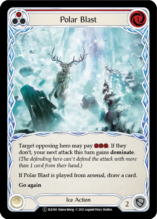 Polar Blast (Red) [U-ELE166] (Tales of Aria Unlimited)  Unlimited Rainbow Foil | Arkham Games and Comics