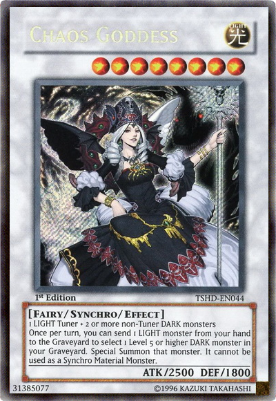 Chaos Goddess [TSHD-EN044] Secret Rare | Arkham Games and Comics