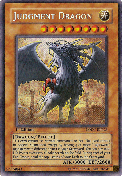 Judgment Dragon [LODT-EN026] Secret Rare | Arkham Games and Comics