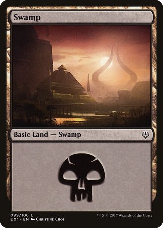 Swamp (99) [Archenemy: Nicol Bolas] | Arkham Games and Comics