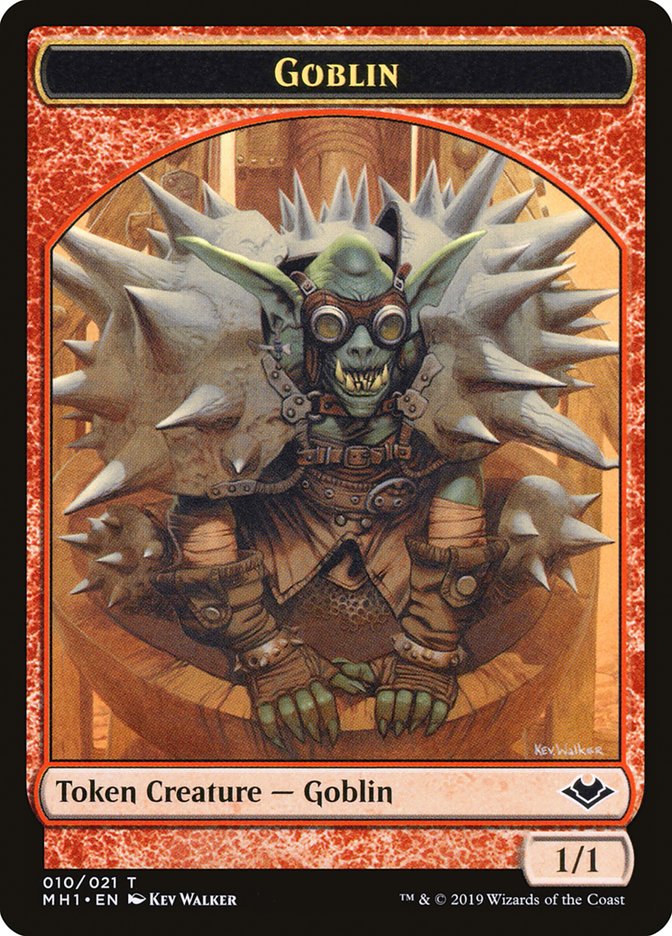 Goblin (010) // Golem (018) Double-sided Token [Modern Horizons Tokens] | Arkham Games and Comics