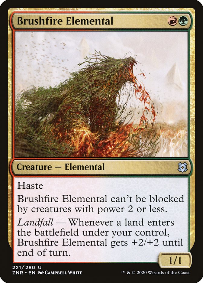 Brushfire Elemental [Zendikar Rising] | Arkham Games and Comics