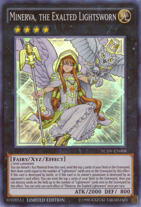 Minerva, the Exalted Lightsworn [YCSW-EN008] Super Rare | Arkham Games and Comics