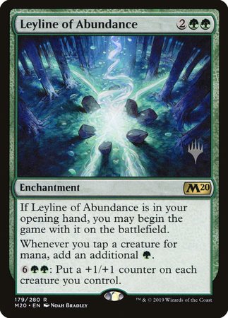 Leyline of Abundance [Core Set 2020 Promos] | Arkham Games and Comics