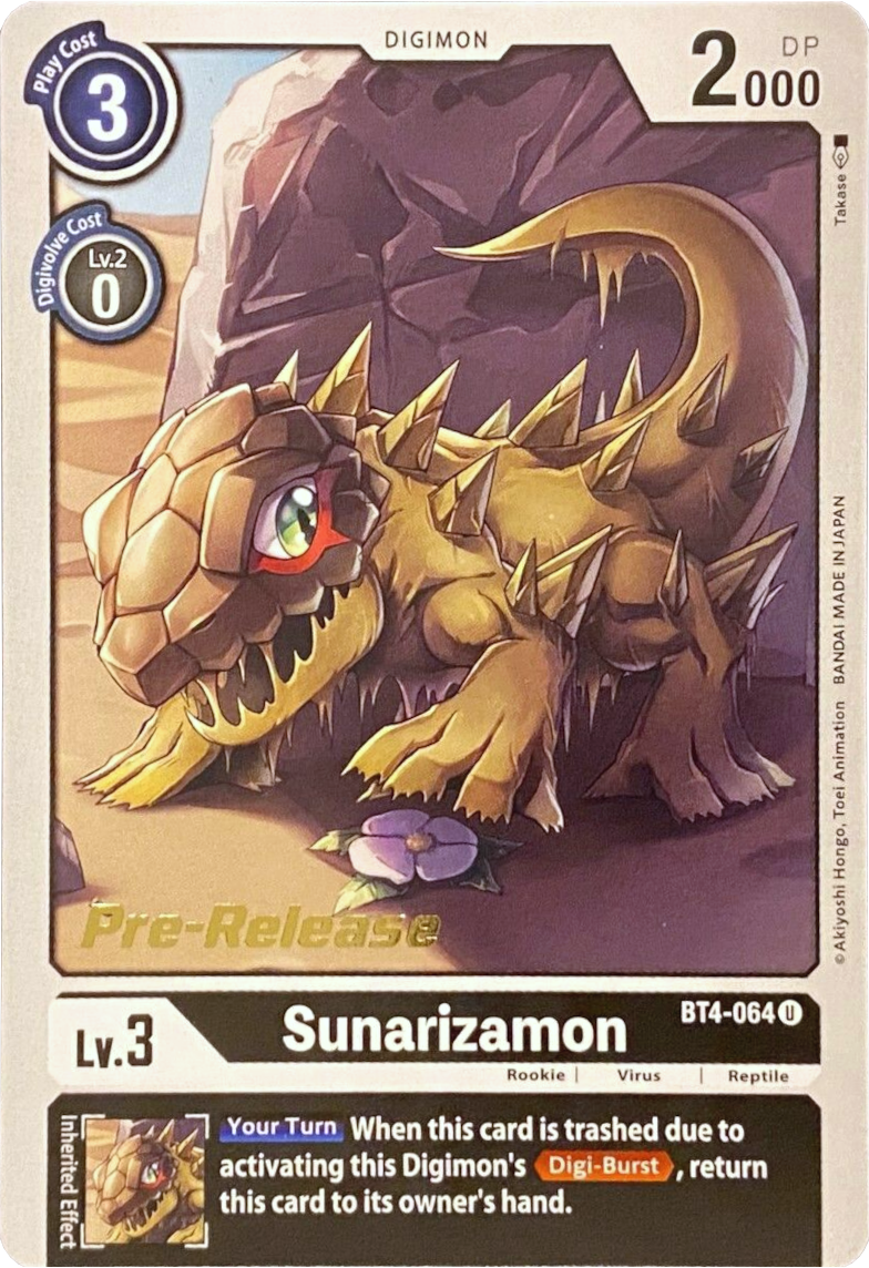 Sunarizamon [BT4-064] [Great Legend Pre-Release Promos] | Arkham Games and Comics