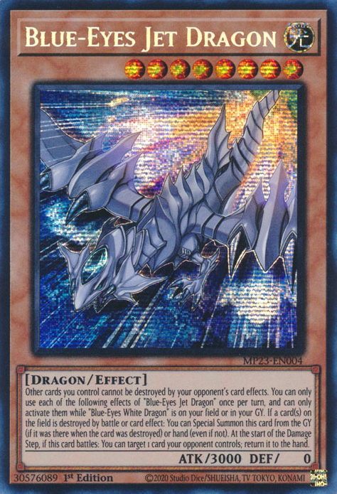 Blue-Eyes Jet Dragon [MP23-EN004] Prismatic Secret Rare | Arkham Games and Comics