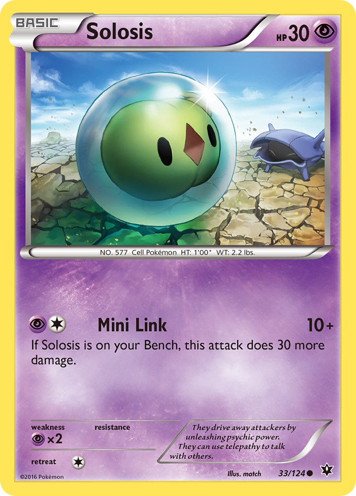 Solosis (33/124) [XY: Fates Collide] | Arkham Games and Comics