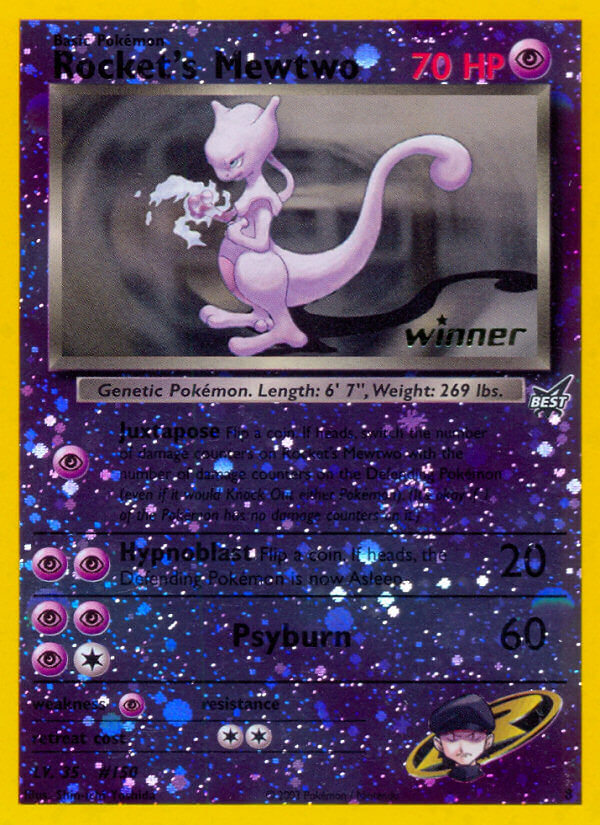 Rocket's Mewtwo (8) [Best of Promos] | Arkham Games and Comics