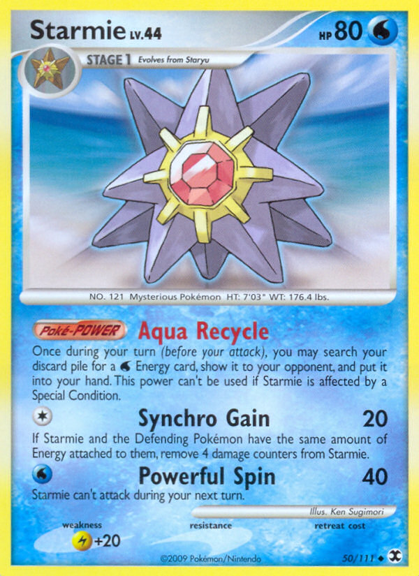 Starmie (50/111) [Platinum: Rising Rivals] | Arkham Games and Comics