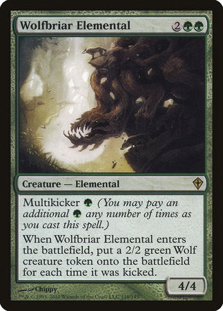 Wolfbriar Elemental [Worldwake] | Arkham Games and Comics