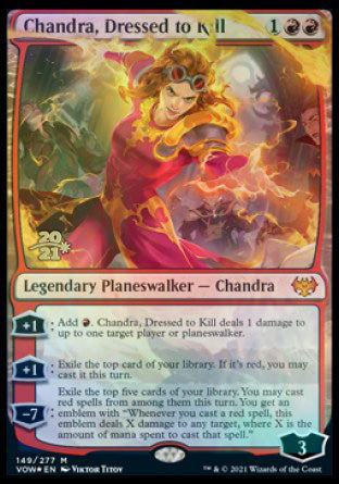 Chandra, Dressed to Kill [Innistrad: Crimson Vow Prerelease Promos] | Arkham Games and Comics