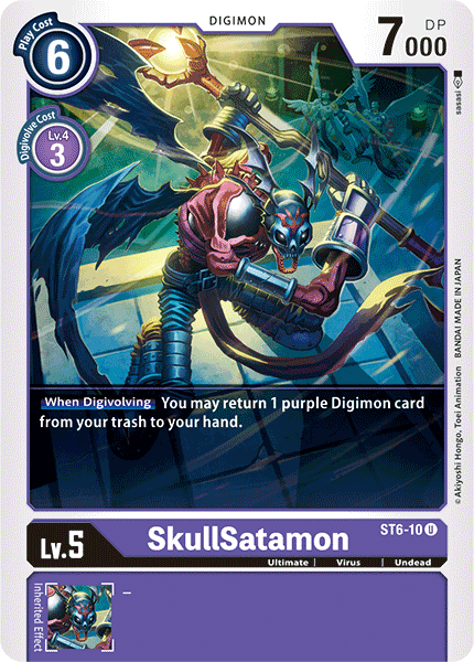 SkullSatamon [ST6-10] [Starter Deck: Venomous Violet] | Arkham Games and Comics