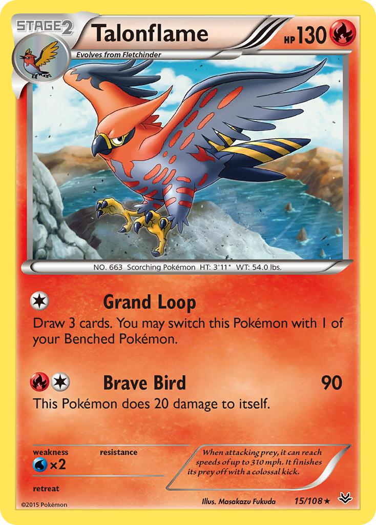 Talonflame (15/108) [XY: Roaring Skies] | Arkham Games and Comics