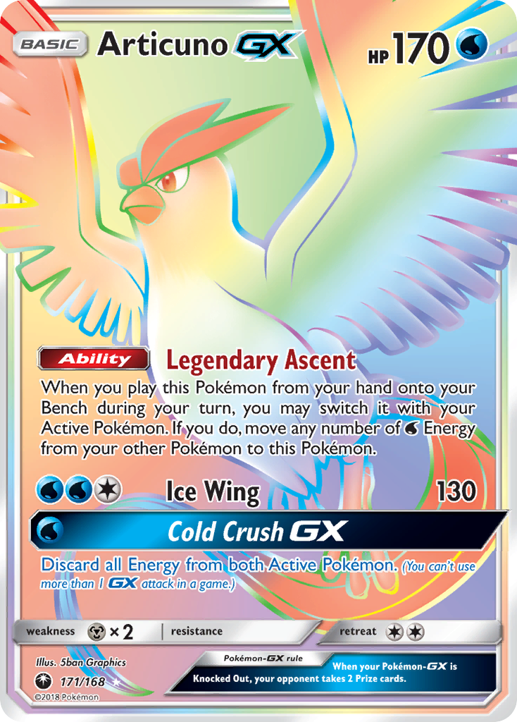 Articuno GX (171/168) [Sun & Moon: Celestial Storm] | Arkham Games and Comics