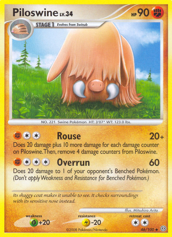 Piloswine (46/100) [Diamond & Pearl: Stormfront] | Arkham Games and Comics