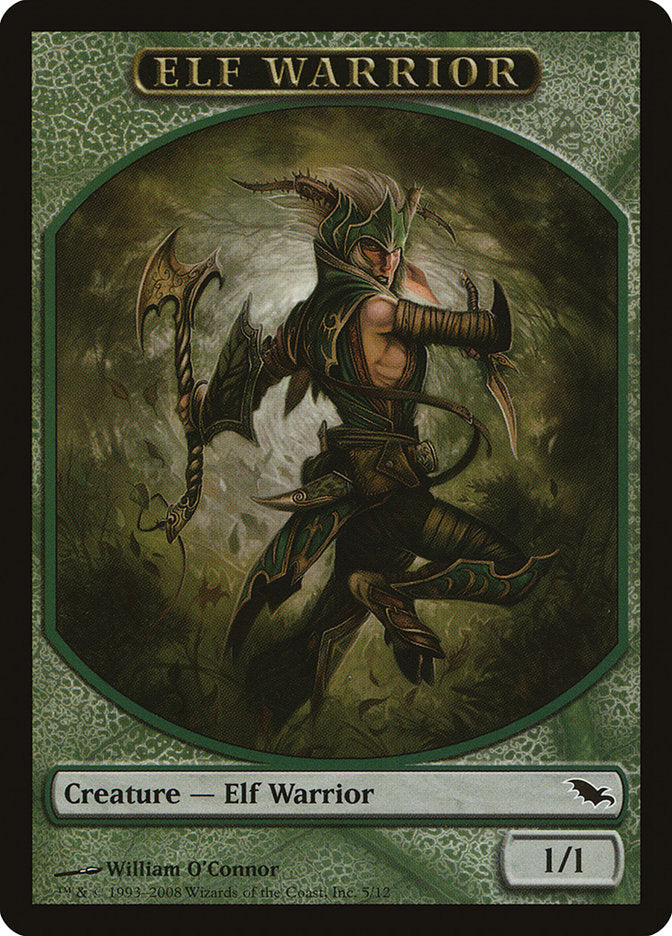 Elf Warrior (5/12) [Shadowmoor Tokens] | Arkham Games and Comics