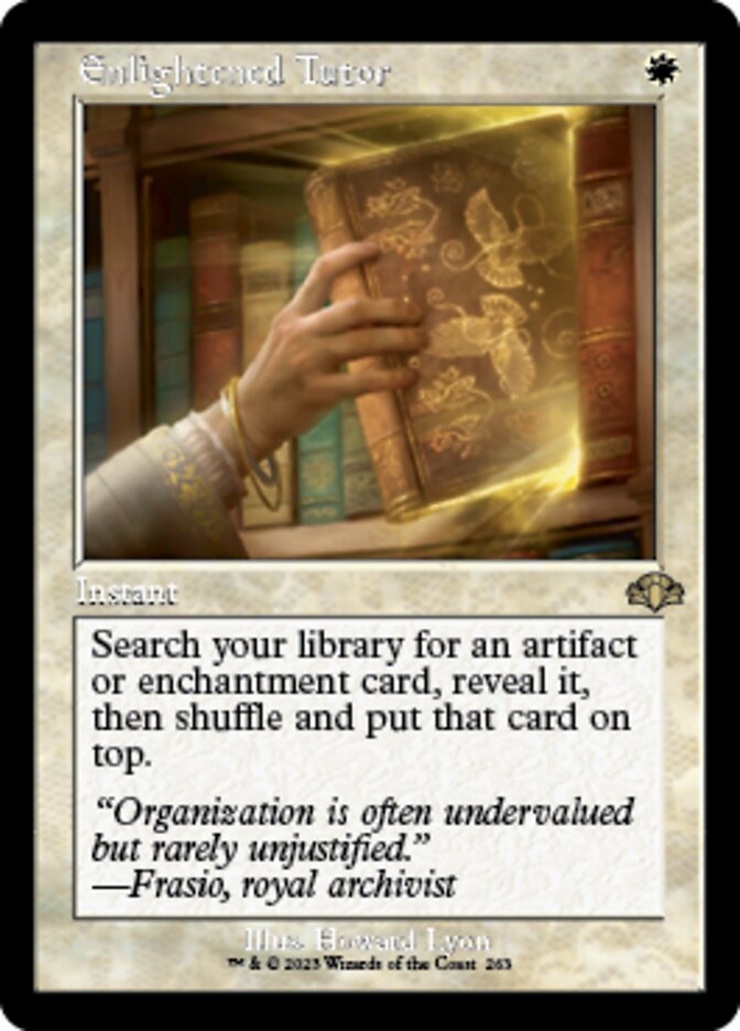 Enlightened Tutor (Retro) [Dominaria Remastered] | Arkham Games and Comics