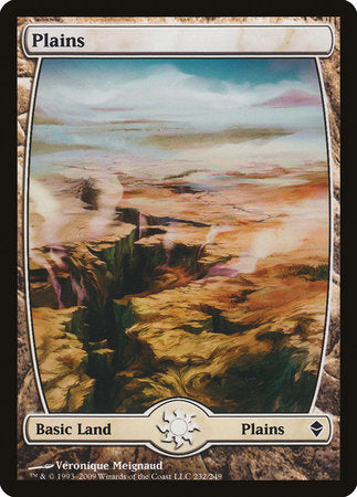 Plains (232) - Full Art [Zendikar] | Arkham Games and Comics