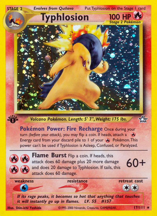 Typhlosion (17/111) [Neo Genesis 1st Edition] | Arkham Games and Comics