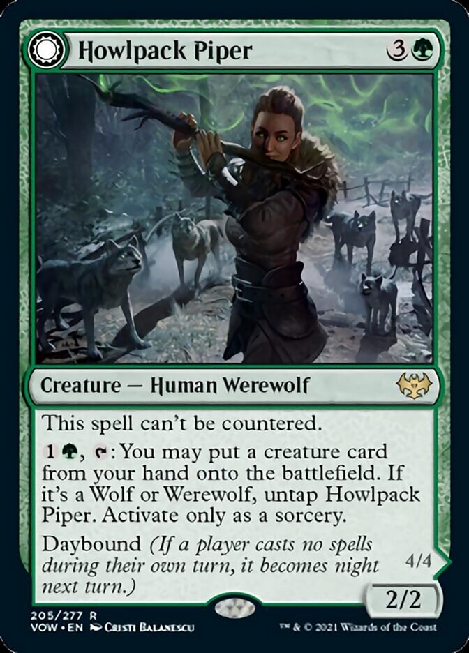 Howlpack Piper // Wildsong Howler [Innistrad: Crimson Vow] | Arkham Games and Comics