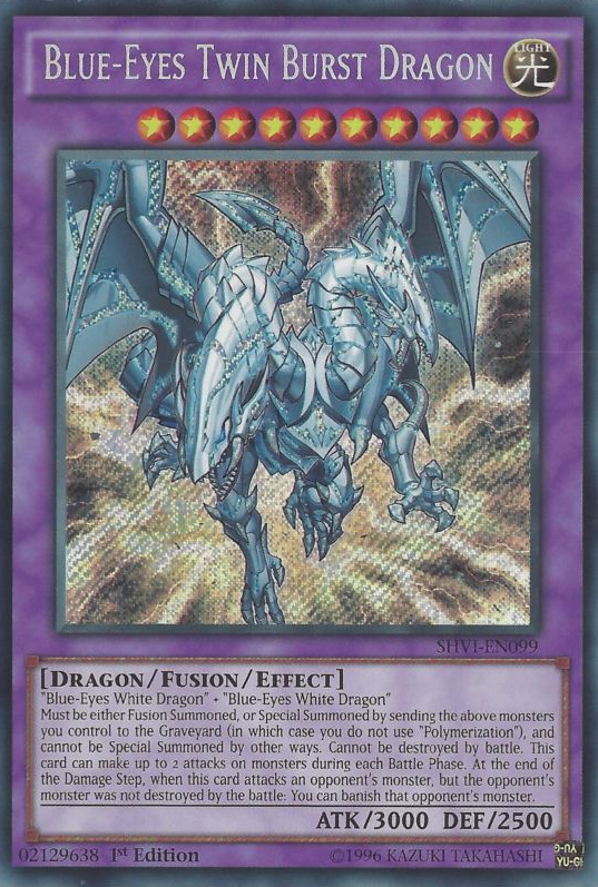 Blue-Eyes Twin Burst Dragon [SHVI-EN099] Secret Rare | Arkham Games and Comics