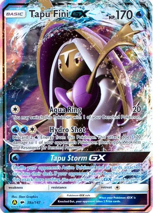 Tapu Fini GX (39a/147) [Alternate Art Promos] | Arkham Games and Comics