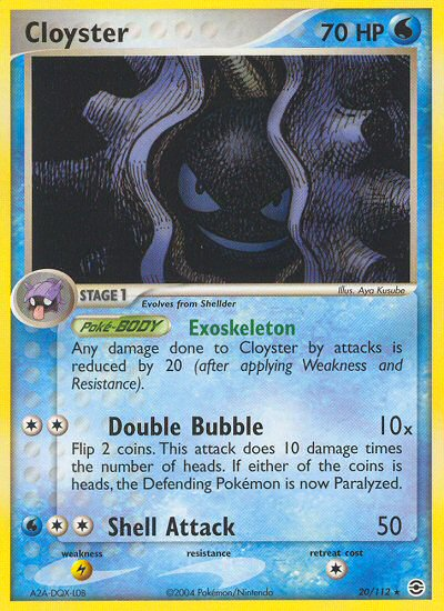 Cloyster (20/112) [EX: FireRed & LeafGreen] | Arkham Games and Comics