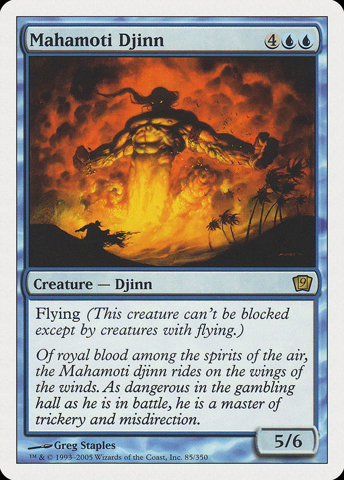 Mahamoti Djinn (9th Edition) [Oversize Cards] | Arkham Games and Comics