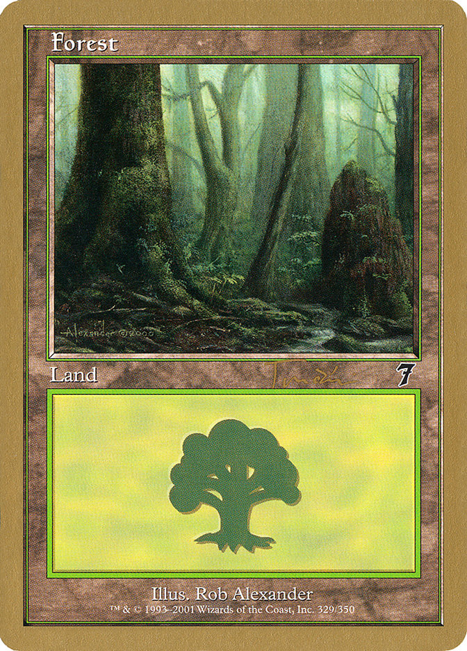 Forest (jt329) (Jan Tomcani) [World Championship Decks 2001] | Arkham Games and Comics