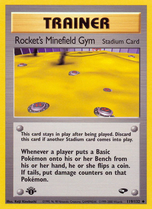 Rocket's Minefield Gym (119/132) [Gym Challenge 1st Edition] | Arkham Games and Comics