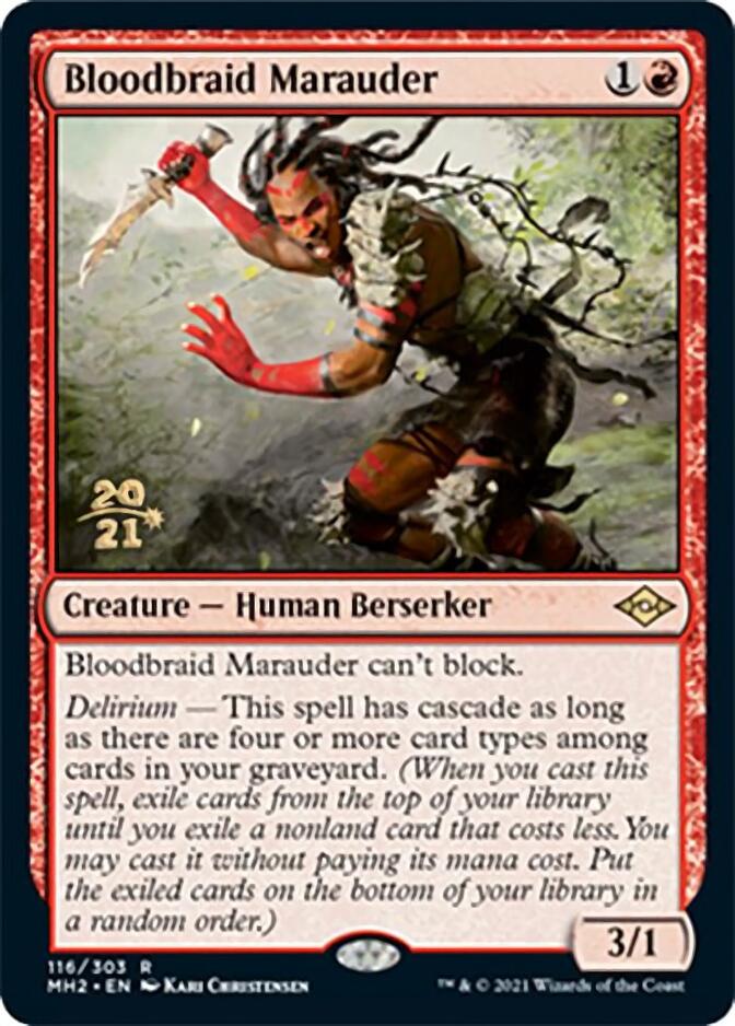 Bloodbraid Marauder [Modern Horizons 2 Prerelease Promos] | Arkham Games and Comics