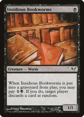 Insidious Bookworms (Version 2) [Coldsnap Theme Decks] | Arkham Games and Comics