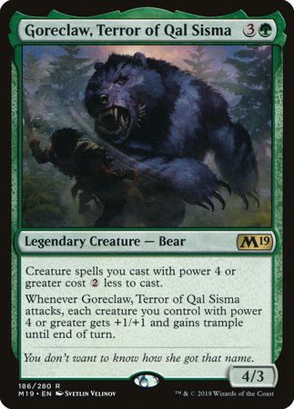 Goreclaw, Terror of Qal Sisma [Core Set 2019] | Arkham Games and Comics