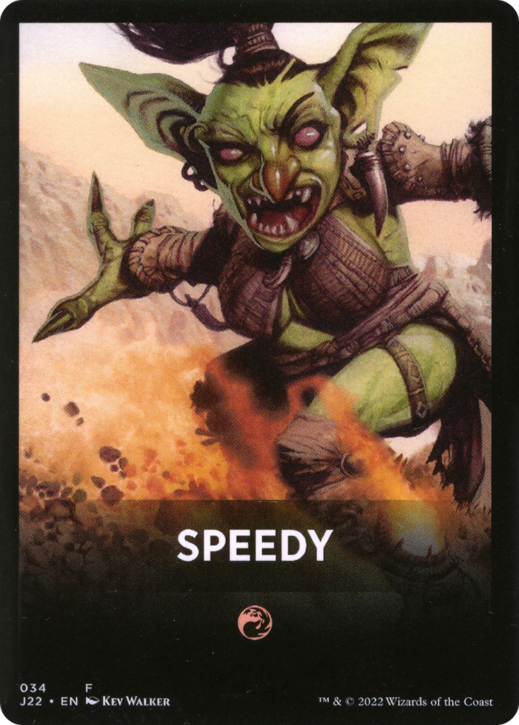 Speedy Theme Card [Jumpstart 2022 Front Cards] | Arkham Games and Comics