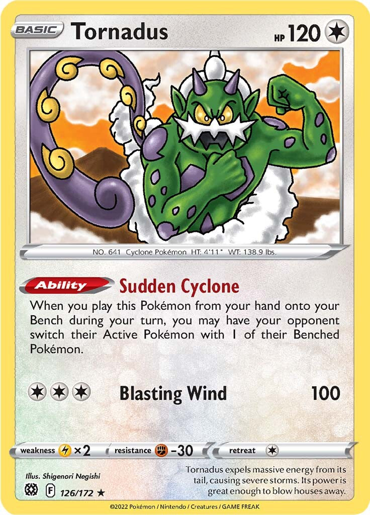 Tornadus (126/172) [Sword & Shield: Brilliant Stars] | Arkham Games and Comics